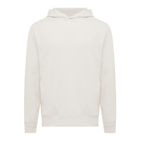 IQONIQ Yengo Hoodie mit Seitentaschen aus rec. Baumwolle ivory white bedrucken, Art.-Nr. T9405.040.XXXL