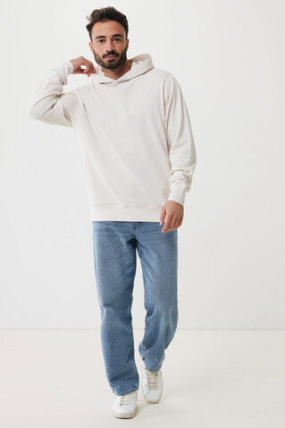 IQONIQ Yengo Hoodie mit Seitentaschen aus rec. Baumwolle ivory white bedrucken, Art.-Nr. T9405.040.XXXL