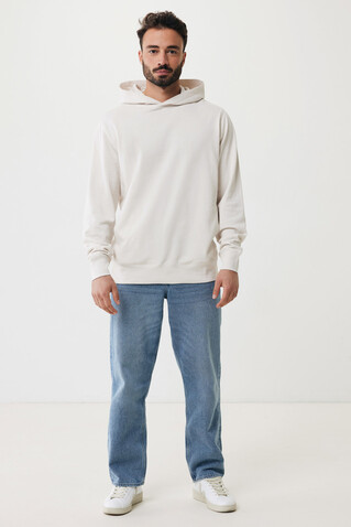 IQONIQ Yengo Hoodie mit Seitentaschen aus rec. Baumwolle ivory white bedrucken, Art.-Nr. T9405.040.XXXL