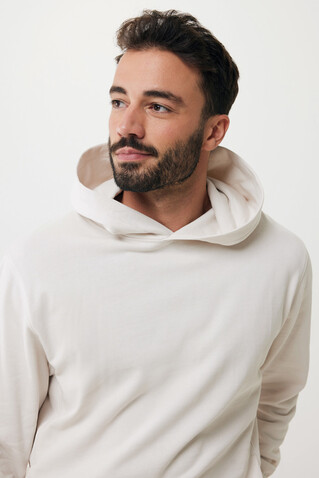IQONIQ Yengo Hoodie mit Seitentaschen aus rec. Baumwolle ivory white bedrucken, Art.-Nr. T9405.040.XXXL