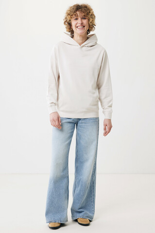 IQONIQ Yengo Hoodie mit Seitentaschen aus rec. Baumwolle ivory white bedrucken, Art.-Nr. T9405.040.XXXL