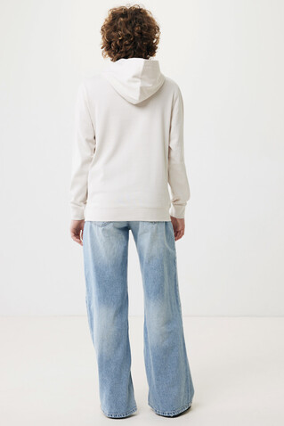 IQONIQ Yengo Hoodie mit Seitentaschen aus rec. Baumwolle ivory white bedrucken, Art.-Nr. T9405.040.XXXL
