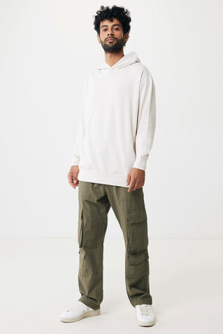 IQONIQ Yengo Hoodie mit Seitentaschen aus rec. Baumwolle ivory white bedrucken, Art.-Nr. T9405.040.XXXL