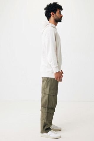 IQONIQ Yengo Hoodie mit Seitentaschen aus rec. Baumwolle ivory white bedrucken, Art.-Nr. T9405.040.XXXL