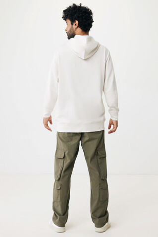 IQONIQ Yengo Hoodie mit Seitentaschen aus rec. Baumwolle ivory white bedrucken, Art.-Nr. T9405.040.XXXL