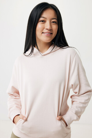IQONIQ Yengo Hoodie mit Seitentaschen aus rec. Baumwolle cloud pink bedrucken, Art.-Nr. T9405.039.XXL