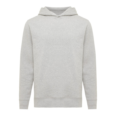 IQONIQ Yengo Hoodie mit Seitentaschen aus rec. Baumwolle light heather grey bedrucken, Art.-Nr. T9405.032.5XL