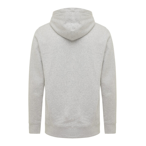 IQONIQ Yengo Hoodie mit Seitentaschen aus rec. Baumwolle light heather grey bedrucken, Art.-Nr. T9405.032.5XL