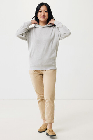 IQONIQ Yengo Hoodie mit Seitentaschen aus rec. Baumwolle light heather grey bedrucken, Art.-Nr. T9405.032.5XL
