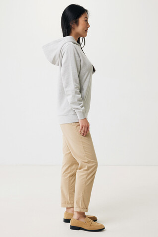 IQONIQ Yengo Hoodie mit Seitentaschen aus rec. Baumwolle light heather grey bedrucken, Art.-Nr. T9405.032.5XL