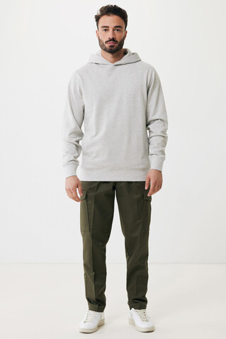 IQONIQ Yengo Hoodie mit Seitentaschen aus rec. Baumwolle light heather grey bedrucken, Art.-Nr. T9405.032.5XL