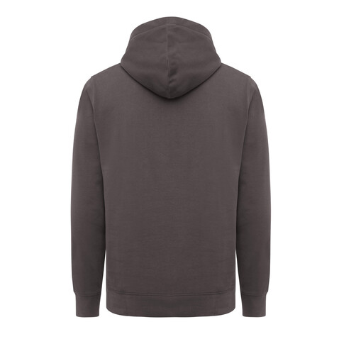 IQONIQ Yengo Hoodie mit Seitentaschen aus rec. Baumwolle anthrazit bedrucken, Art.-Nr. T9405.019.XXXL