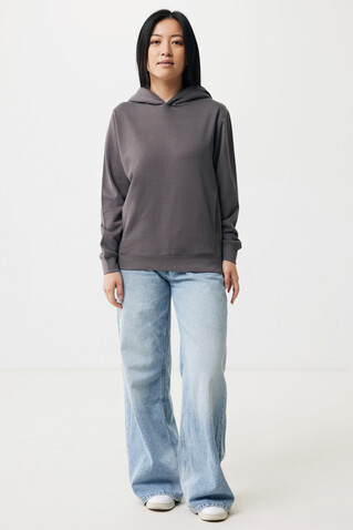 IQONIQ Yengo Hoodie mit Seitentaschen aus rec. Baumwolle anthrazit bedrucken, Art.-Nr. T9405.019.XXXL