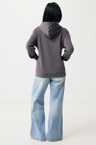 IQONIQ Yengo Hoodie mit Seitentaschen aus rec. Baumwolle anthrazit bedrucken, Art.-Nr. T9405.019.XXXL