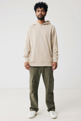 IQONIQ Yengo Hoodie mit Seitentaschen aus rec. Baumwolle desert bedrucken, Art.-Nr. T9405.006.XL