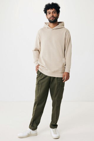 IQONIQ Yengo Hoodie mit Seitentaschen aus rec. Baumwolle desert bedrucken, Art.-Nr. T9405.006.XL