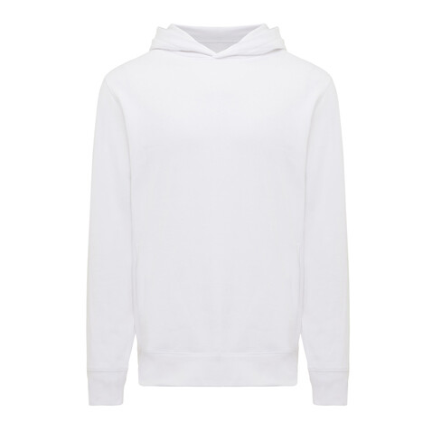 IQONIQ Yengo Hoodie mit Seitentaschen aus rec. Baumwolle recycled white bedrucken, Art.-Nr. T9405.004.L