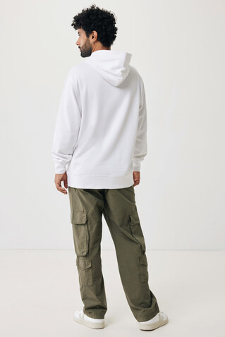 IQONIQ Yengo Hoodie mit Seitentaschen aus rec. Baumwolle recycled white bedrucken, Art.-Nr. T9405.004.L