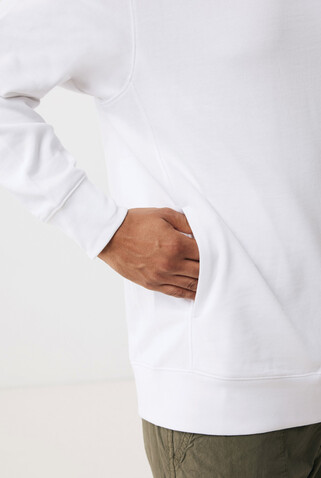 IQONIQ Yengo Hoodie mit Seitentaschen aus rec. Baumwolle recycled white bedrucken, Art.-Nr. T9405.004.L