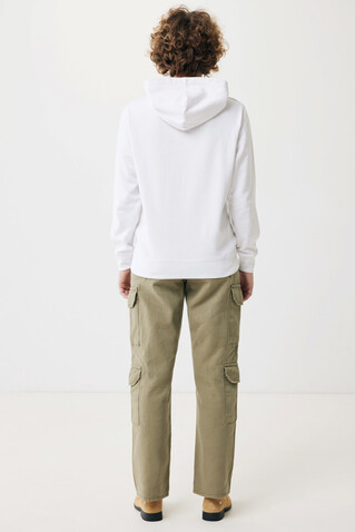 IQONIQ Yengo Hoodie mit Seitentaschen aus rec. Baumwolle recycled white bedrucken, Art.-Nr. T9405.004.L