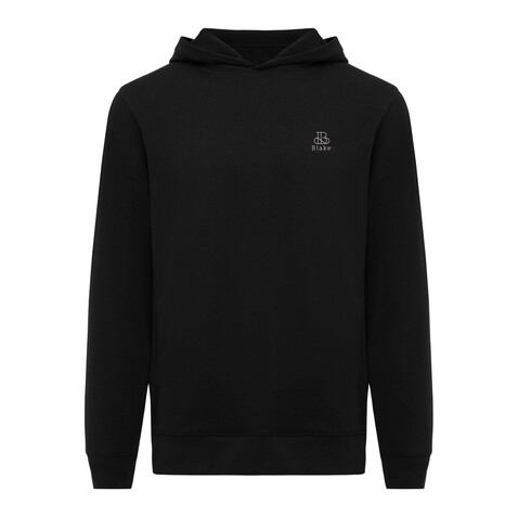IQONIQ Yengo Hoodie mit Seitentaschen aus rec. Baumwolle schwarz bedrucken, Art.-Nr. T9405.001.M IQONIQ Yengo Hoodie mit Seitentaschen aus rec. Baumwolle schwarz bedrucken, Art.-Nr. T9405.001.M