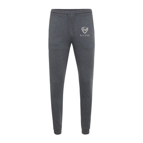 IQONIQ Cooper Jogger aus recycelter Baumwolle heather anthracite bedrucken, Art.-Nr. T9500.014.S