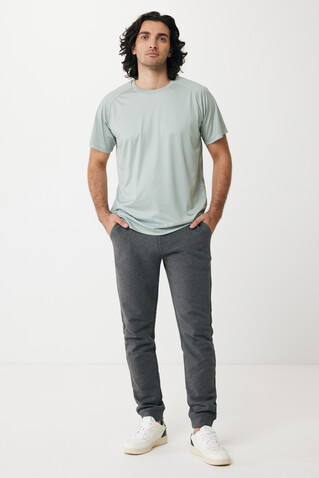 IQONIQ Cooper Jogger aus recycelter Baumwolle heather anthracite bedrucken, Art.-Nr. T9500.014.S