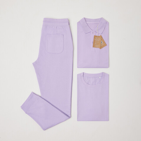 IQONIQ Cooper Jogger aus recycelter Baumwolle lavender bedrucken, Art.-Nr. T9500.011.XXS IQONIQ Cooper Jogger aus recycelter Baumwolle lavender bedrucken, Art.-Nr. T9500.011.XXS