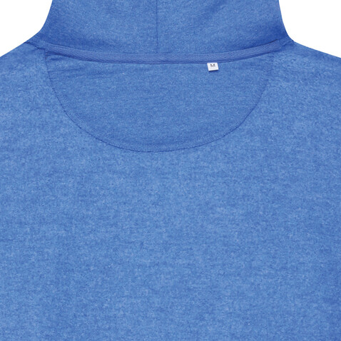 IQONIQ Abisko Zip-Kapuzenpullover aus recycelter Baumwolle heather blue bedrucken, Art.-Nr. T9600.024.S IQONIQ Abisko Zip-Kapuzenpullover aus recycelter Baumwolle heather blue bedrucken, Art.-Nr. T9600.024.S