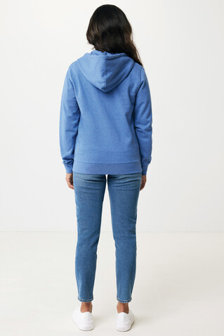 IQONIQ Abisko Zip-Kapuzenpullover aus recycelter Baumwolle heather blue bedrucken, Art.-Nr. T9600.024.S IQONIQ Abisko Zip-Kapuzenpullover aus recycelter Baumwolle heather blue bedrucken, Art.-Nr. T9600.024.S