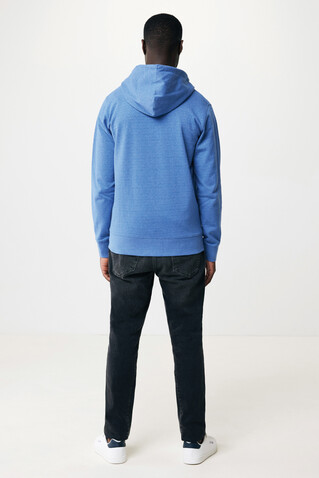 IQONIQ Abisko Zip-Kapuzenpullover aus recycelter Baumwolle heather blue bedrucken, Art.-Nr. T9600.024.S IQONIQ Abisko Zip-Kapuzenpullover aus recycelter Baumwolle heather blue bedrucken, Art.-Nr. T9600.024.S