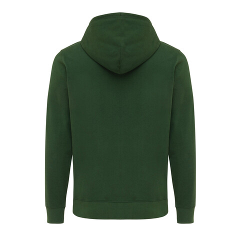 IQONIQ Abisko Zip-Kapuzenpullover aus recycelter Baumwolle forest green bedrucken, Art.-Nr. T9600.005.XXS