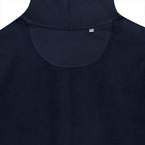 IQONIQ Abisko Zip-Kapuzenpullover aus recycelter Baumwolle navy blau bedrucken, Art.-Nr. T9600.002.S