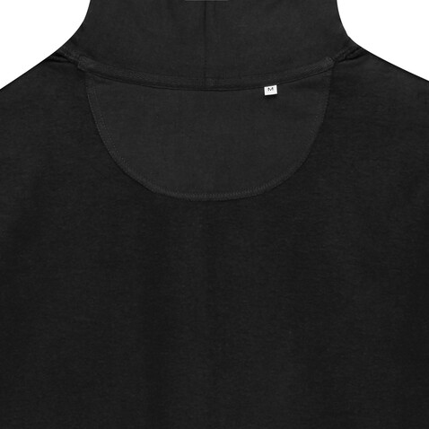 IQONIQ Abisko Zip-Kapuzenpullover aus recycelter Baumwolle schwarz bedrucken, Art.-Nr. T9600.001.S
