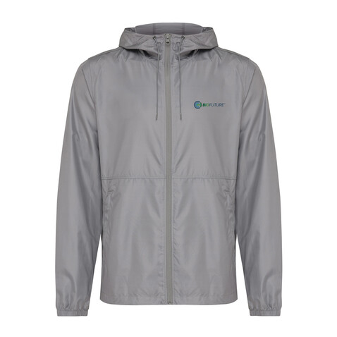 IQONIQ Logan Lightweight Jacke aus recyceltem Polyester Silbergrau bedrucken, Art.-Nr. T9701.035.XXXL