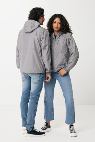 IQONIQ Logan Lightweight Jacke aus recyceltem Polyester Silbergrau bedrucken, Art.-Nr. T9701.035.XXXL