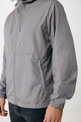 IQONIQ Logan Lightweight Jacke aus recyceltem Polyester Silbergrau bedrucken, Art.-Nr. T9701.035.XXXL