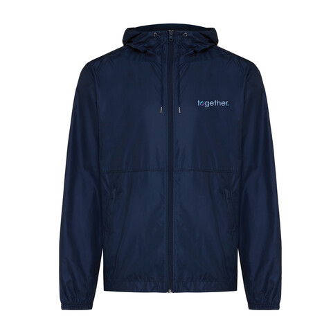 IQONIQ Logan Lightweight Jacke aus recyceltem Polyester navy blau bedrucken, Art.-Nr. T9701.002.XXXL
