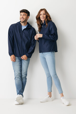 IQONIQ Logan Lightweight Jacke aus recyceltem Polyester navy blau bedrucken, Art.-Nr. T9701.002.XXXL