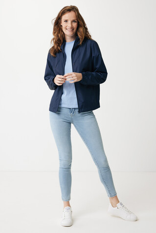 IQONIQ Logan Lightweight Jacke aus recyceltem Polyester navy blau bedrucken, Art.-Nr. T9701.002.XXXL