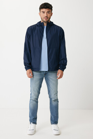 IQONIQ Logan Lightweight Jacke aus recyceltem Polyester navy blau bedrucken, Art.-Nr. T9701.002.XXXL