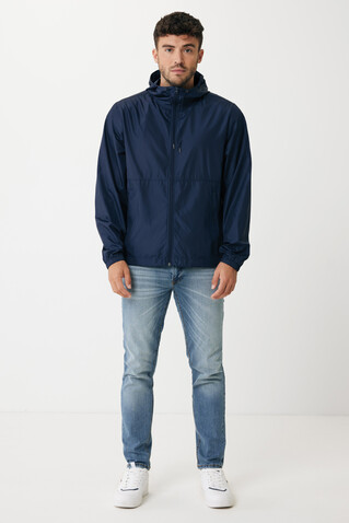 IQONIQ Logan Lightweight Jacke aus recyceltem Polyester navy blau bedrucken, Art.-Nr. T9701.002.XXXL