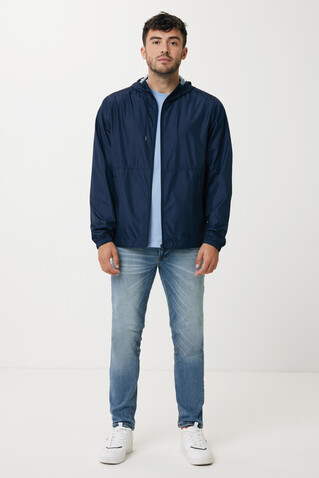 IQONIQ Logan Lightweight Jacke aus recyceltem Polyester navy blau bedrucken, Art.-Nr. T9701.002.XXXL