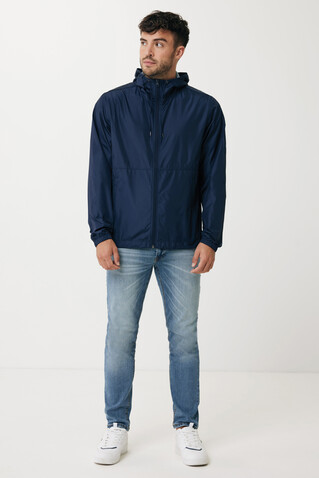 IQONIQ Logan Lightweight Jacke aus recyceltem Polyester navy blau bedrucken, Art.-Nr. T9701.002.XXXL