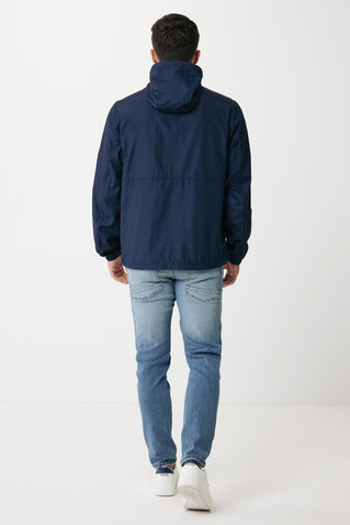 IQONIQ Logan Lightweight Jacke aus recyceltem Polyester navy blau bedrucken, Art.-Nr. T9701.002.XXXL