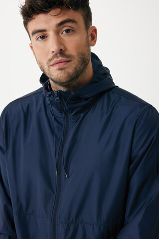 IQONIQ Logan Lightweight Jacke aus recyceltem Polyester navy blau bedrucken, Art.-Nr. T9701.002.XXXL