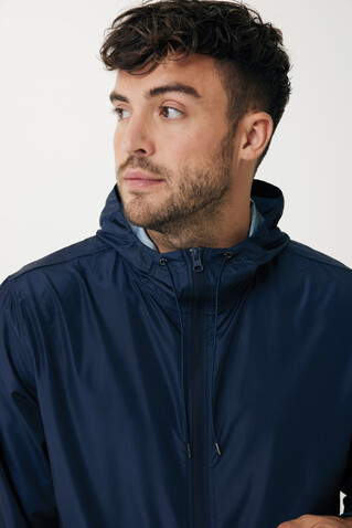 IQONIQ Logan Lightweight Jacke aus recyceltem Polyester navy blau bedrucken, Art.-Nr. T9701.002.XXXL