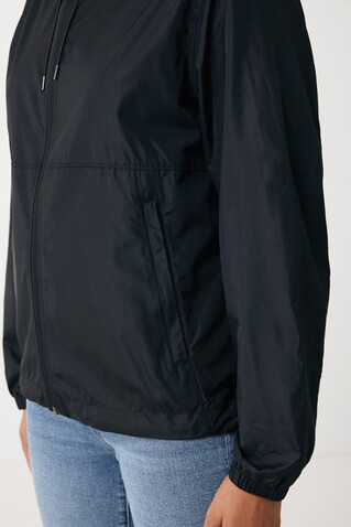 IQONIQ Logan Lightweight Jacke aus recyceltem Polyester schwarz bedrucken, Art.-Nr. T9701.001.XS