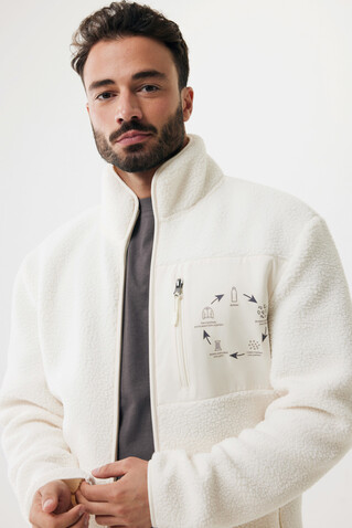 IQONIQ Diran Fleecejacke aus recyceltem Polyesterflor neutral bedrucken, Art.-Nr. T9800.026.XXXL
