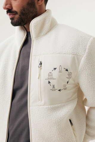 IQONIQ Diran Fleecejacke aus recyceltem Polyesterflor neutral bedrucken, Art.-Nr. T9800.026.XXXL